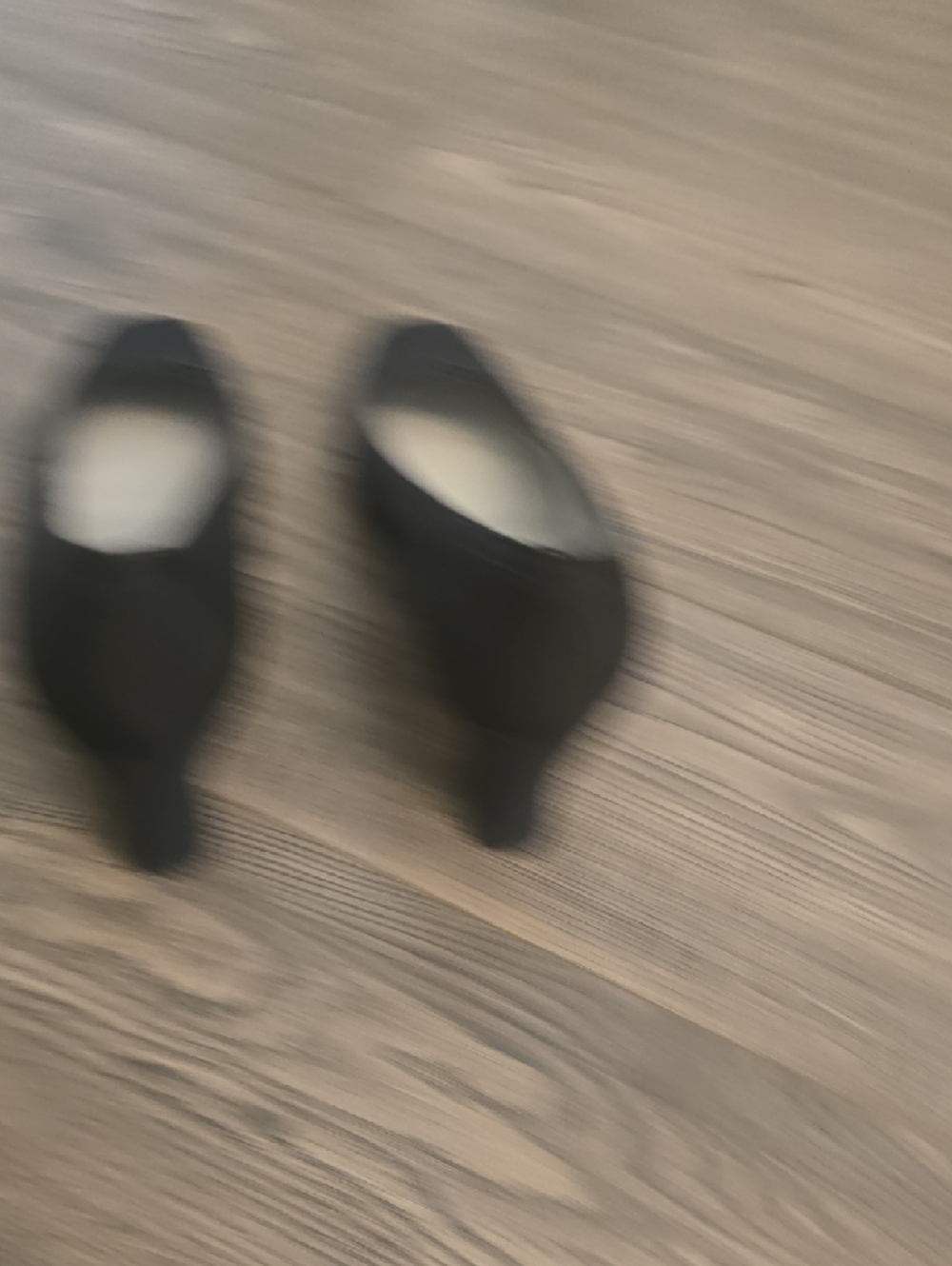 Nina Black Square-Toe Pumps - Picture 4 of 7